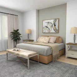 Contemporary Stainless Steel Rectangular Cowhide Bench - Olivia & May -Homcom Crosley Shop GUEST ba0ad6f8 3660 4118 b94b 8c74fbed0e26