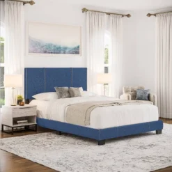 Full Lucena Linen Upholstered Full Bed Frame Blue Boyd Sleep Eco Dream -Homcom Crosley Shop GUEST ba539853 4f1d 4410 8117 1ef9492e3689