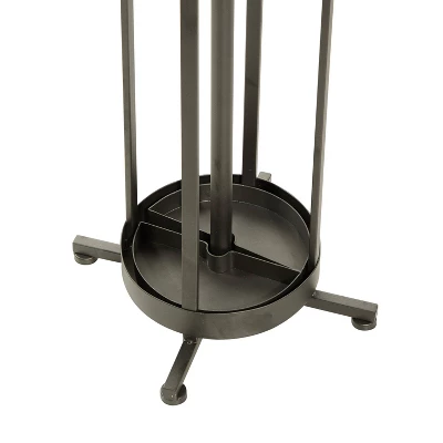Industrial Iron Coat Rack Black - Olivia & May 5 Industrial Iron Coat Rack Black - Olivia & May - Image 3