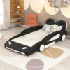 Twin Size Race Car-Shaped Platform Bed With Wheels-ModernLuxe -Homcom Crosley Shop GUEST bbc31c7b e704 47cc 9eb7 0ec850a64c2e