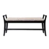 Trentwood Coastal 44.25" Water Hyacinth Bench Whitewashed/Black - Aiden Lane -Homcom Crosley Shop GUEST bc3cf249 bd17 4646 b34c 84d28142b4d4