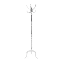 Traditional Iron Coat Rack Silver - Olivia & May -Homcom Crosley Shop GUEST bc54346d 34a1 46c4 b280 e14bd0d54513