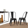 Set Of 2 Freya Metal Dining Side Chair Distressed Black/Copper - WyndenHall -Homcom Crosley Shop GUEST bc6c8057 3b3c 4ffd acac 67656d510255