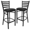 Emma And Oliver 2 Pack Ladder Back Metal Restaurant Barstool -Homcom Crosley Shop GUEST bcae40b0 08a1 418e a1b9 1bf95a88a4a8