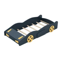 Race Car-Shaped Platform Bed With Wheels And Storage - ModernLuxe -Homcom Crosley Shop GUEST bcb43cf0 b143 4500 9147 82c359091a1a