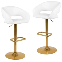 Flash Furniture Contemporary Vinyl Adjustable Height Barstool With Rounded Mid-Back, Set Of 2 27 Flash Furniture Contemporary Vinyl Adjustable Height Barstool With Rounded Mid-Back, Set Of 2 -Homcom Crosley Shop GUEST bcbe5d9e e2ac 46bc 82aa d5e765232e60