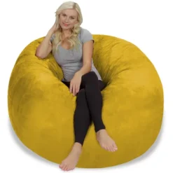 5' Large Bean Bag Chair With Memory Foam Filling And Washable Cover - Relax Sacks 31 5' Large Bean Bag Chair With Memory Foam Filling And Washable Cover - Relax Sacks -Homcom Crosley Shop GUEST bcce5e2c 8992 438e 9f83 852c10a7de89