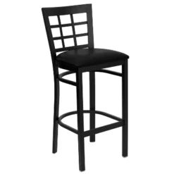 Emma And Oliver 2 Pack Window Back Metal Restaurant Barstool -Homcom Crosley Shop GUEST bce7025c 7036 48f6 9b23 e3d2bdf22757