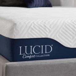 Lucid Comfort Collection Gel & Aloe Vera 12" Hybrid Memory Foam Mattress -Homcom Crosley Shop GUEST bdc55b0e 1756 41f3 9294 0c97ccf149ec