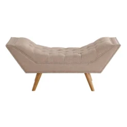Jaime Button Tufted Bench - Boraam