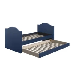 Twin Madigan Faux Leather Upholstered Day Bed And Roll Out Trundle Frame Set - Eco Dream -Homcom Crosley Shop GUEST be189eab d125 4aa9 8fa9 ba95e1622217