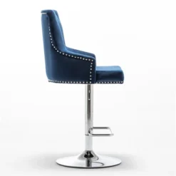Better Home Products Monroe Velvet Tufted Adjustable Swivel Bar Stool Set Blue -Homcom Crosley Shop GUEST be3409a6 d86e 4e5d 8c2f 1ed3ed6a9e5d