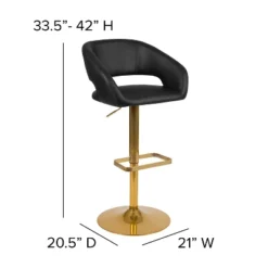 Flash Furniture Contemporary Vinyl Adjustable Height Barstool With Rounded Mid-Back, Set Of 2 19 Flash Furniture Contemporary Vinyl Adjustable Height Barstool With Rounded Mid-Back, Set Of 2 -Homcom Crosley Shop GUEST bf7ad764 7aca 47e3 bc69 7300989b1faa