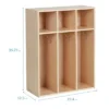 ECR4Kids Streamline 3-Section Toddler Coat Locker, Kids Furniture, Natural -Homcom Crosley Shop GUEST c0b84cc6 6f1c 4f4d 9cab b3b062abedac