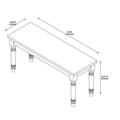 Reagan Bench - Powell Company -Homcom Crosley Shop GUEST c0d567cf 67b5 42a0 b1c6 fa42ac627011