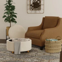 ELuxury Cariad Storage Ottoman -Homcom Crosley Shop GUEST c18e5971 0fe4 41a5 b8e5 f2ef7e99e522