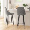 Merrick Lane Modern Upholstered Dining Stools With Chrome Accented Metal Frames And Footrests 1 Merrick Lane Modern Upholstered Dining Stools With Chrome Accented Metal Frames And Footrests -Homcom Crosley Shop GUEST c1c54162 72fe 451c a5c8 0c6f5cc10036