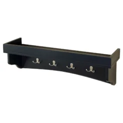 Shaker Cottage Coat Hooks With Tray - Alaterre Furniture -Homcom Crosley Shop GUEST c1ccf359 aeb1 49d5 bcd1 f5788a49e547