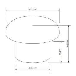 Maddalena Mushroom Stool - Opalhouse™ Designed With Jungalow™ -Homcom Crosley Shop GUEST c2878331 038a 4ac5 ad14 266eb978ce44