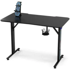Costway Gaming Desk Home Office PC Computer Desk W/LED Lignt&Gaming Handle Rack -Homcom Crosley Shop GUEST c28f61f8 fac2 456b b77f 92e7b6a11a9c