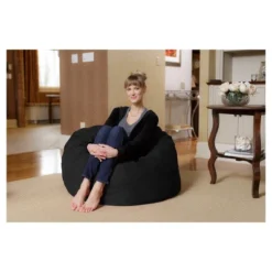 3' Kids' Bean Bag Chair With Memory Foam Filling And Washable Cover - Relax Sacks -Homcom Crosley Shop GUEST c3202a3d de8e 4d6e b0f4 edc96e1405de