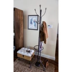 Industrial Coat Rack Black - Olivia & May