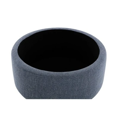 Large Round Tufted Storage Ottoman With Lift Off Lid - WOVENBYRD 8 Large Round Tufted Storage Ottoman With Lift Off Lid - WOVENBYRD - Image 6