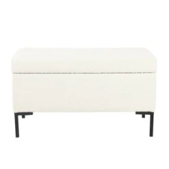Medium Storage Bench With Metal Legs - HomePop 29 Medium Storage Bench With Metal Legs - HomePop -Homcom Crosley Shop GUEST c4ebe315 3672 4bea b9f1 144f110f3827