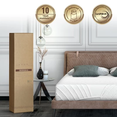 Costway 8'' Gel Infused Memory Foam Mattress Jacquard Firm Hybrid Pressure Relief QueenFull 6 Costway 8'' Gel Infused Memory Foam Mattress Jacquard Firm Hybrid Pressure Relief QueenFull - Image 4