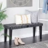 Rustic Birch Bench Black - Olivia & May -Homcom Crosley Shop GUEST c6c62c0c 4b0a 48d1 97e8 a06c2405fb76