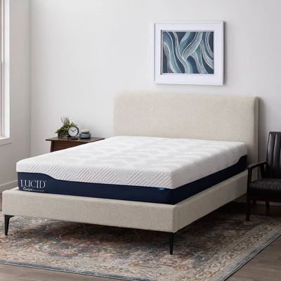 Lucid Comfort Collection Gel & Aloe Vera 10" Hybrid Memory Foam Mattress 8 Lucid Comfort Collection Gel & Aloe Vera 10" Hybrid Memory Foam Mattress - Image 6