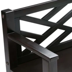 48" Lancaster Solid Wood Entryway Storage Bench With Drawers And Cubbies Espresso Brown - WyndenHall -Homcom Crosley Shop GUEST c790f34b f161 4d67 9363 786f36f85c27