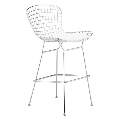Set Of 2 28.03" Mid-Century Modern Barstool Chrome - ZM Home 7 Set Of 2 28.03" Mid-Century Modern Barstool Chrome - ZM Home - Image 5