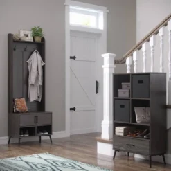 Woodbury Hall Tree With Bench Woodgrain - RiverRidge Home -Homcom Crosley Shop GUEST c85f3cde 1553 4770 9d66 a36f2d555cea