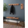 36" Hairpin Live Edge Wood Bench With Coat Hook Set Natural - Alaterre Furniture 1 36" Hairpin Live Edge Wood Bench With Coat Hook Set Natural - Alaterre Furniture -Homcom Crosley Shop GUEST c8a377ac 3d2d 4043 b69c c72329b4d6f1