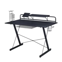 Multi Functional Carbon Gaming Desk Black - Techni Sport 13 Multi Functional Carbon Gaming Desk Black - Techni Sport -Homcom Crosley Shop GUEST c9563e68 7122 471f 9989 a0671fd40e0a