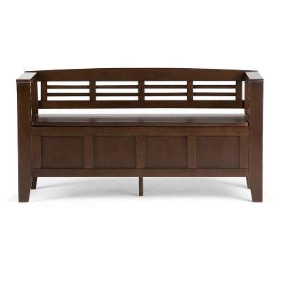 48" Chandler Solid Wood Entryway Storage Bench - Wyndenhall 5 48" Chandler Solid Wood Entryway Storage Bench - Wyndenhall - Image 3