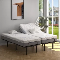 Costway Twin XL Cooling Adjustable Bed Memory Foam Mattress W/ 32% Ice Silk Cover -Homcom Crosley Shop GUEST cad1c9bf 2c46 451a ad21 19a51dcc50df