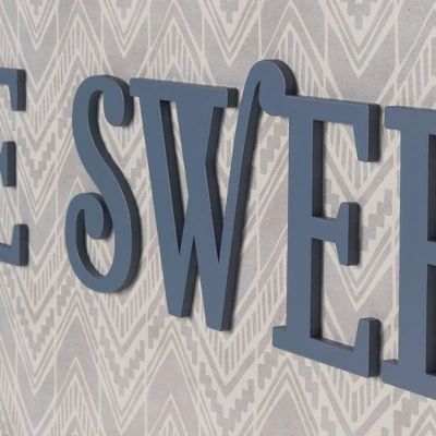 5 Hook Home Sweet Home Framed Coat Rack White - American Art Decor 5 5 Hook Home Sweet Home Framed Coat Rack White - American Art Decor - Image 3