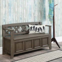 48" Halifax Entryway Storage Bench - WyndenHall