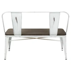 Oregon Industrial Dining/Entryway Bench - Lumisource -Homcom Crosley Shop GUEST cb73483b 81b9 432a 8d7f 0b42d3397f56