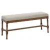 Traditional Linen Upholstered Wood Bench - Olivia & May -Homcom Crosley Shop GUEST cbabd7a4 a2f3 481e bc38 0ca158b8a474