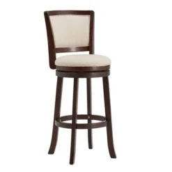 29" Falia Dark Cherry Finish Linen Swivel Barstool Height Chair - Inspire Q 16 29" Falia Dark Cherry Finish Linen Swivel Barstool Height Chair - Inspire Q -Homcom Crosley Shop GUEST cbf0a5a9 b6e3 4baa a5a1 7eff142918c1