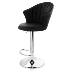 Elama 2 Piece Shell Back Faux Leather Adjustable Bar Stool With Chrome Base -Homcom Crosley Shop GUEST cca776f3 2d57 48c8 b209 818c08ce89a5