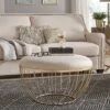 Gillian Fabric Upholstered Cocktail Ottoman - Inspire Q -Homcom Crosley Shop GUEST ce31da95 41e9 4ac6 8eac d81f3d967db1