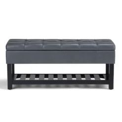 44" Wyatt Storage Ottoman Bench - WyndenHall -Homcom Crosley Shop GUEST ce974914 39fd 4fff 9a13 ab759bce981c