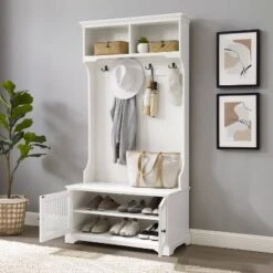 Sarah Hall Tree White - Crosley -Homcom Crosley Shop GUEST cec7d0bc be0c 455f a31b fd0b54505703
