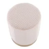 Marla Glam Chevron Ottoman - LumiSource