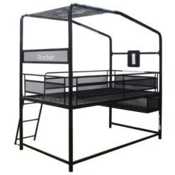 Twin Contra Customizable Mid-Sleeper Gaming Bed With TV Mount For TVs Up To 32" Black - X Rocker -Homcom Crosley Shop GUEST cf91502c 7f18 4b93 89c9 996e5d4aaec0