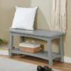 36" Craftsbury Entryway Bench Gray - Alaterre Furniture